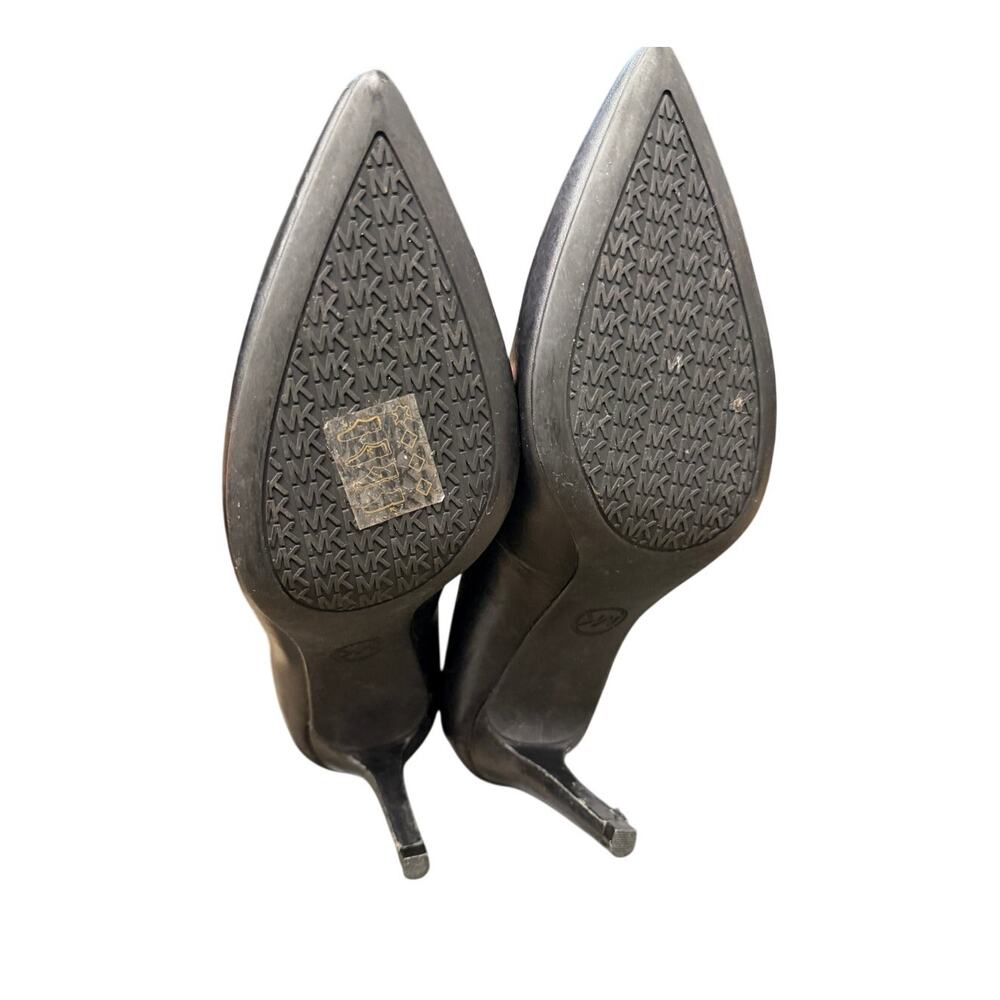 Michael Kors Black Leather Pointed Toe Pumps Heels Women Size 8M Classic Dress - Picture 5 of 6